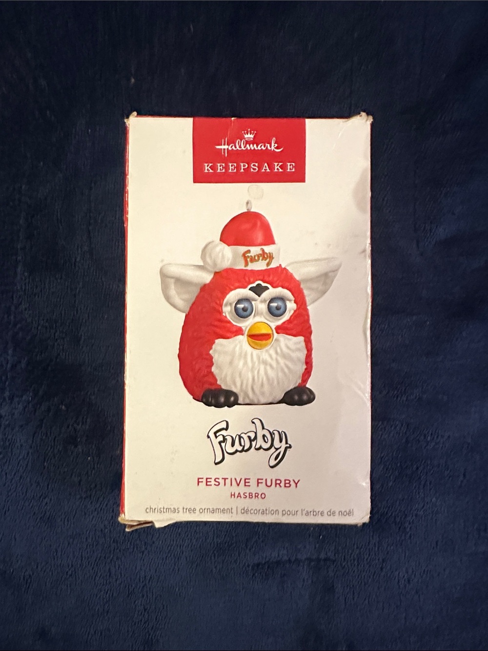 Hallmark Festive Furby Ornament - Red, White, Black, Yellow